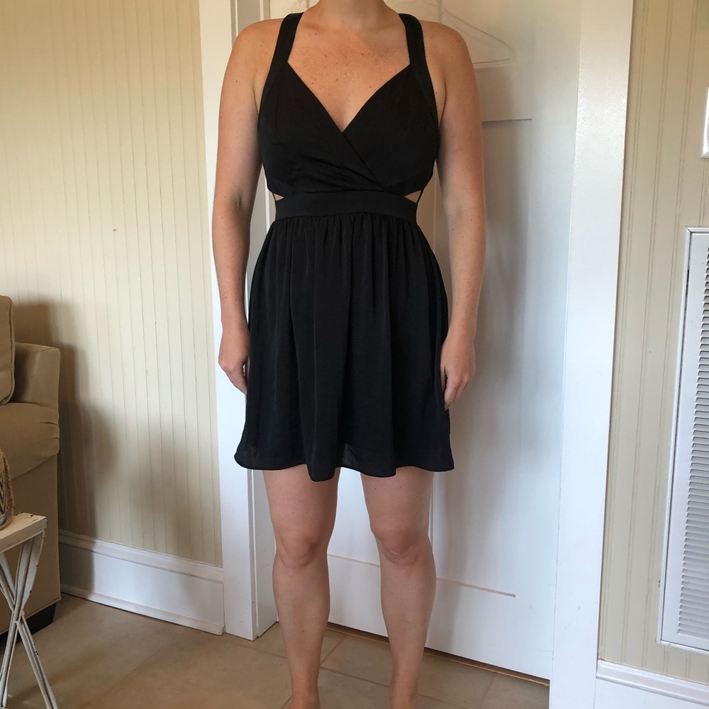 BCBGeneration Black Cut out dress